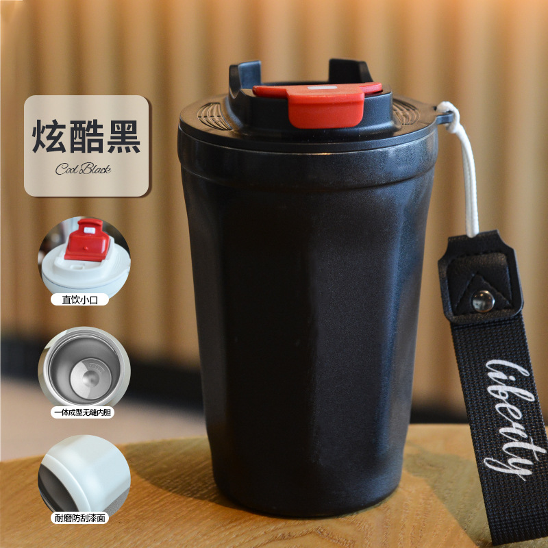 Summer Insulated Stainless Steel Water Cup, Thermos Cup, Coffee Cup, Double-Layer Car Cup, Smart Display Gift Cup, Customizable - Image 13
