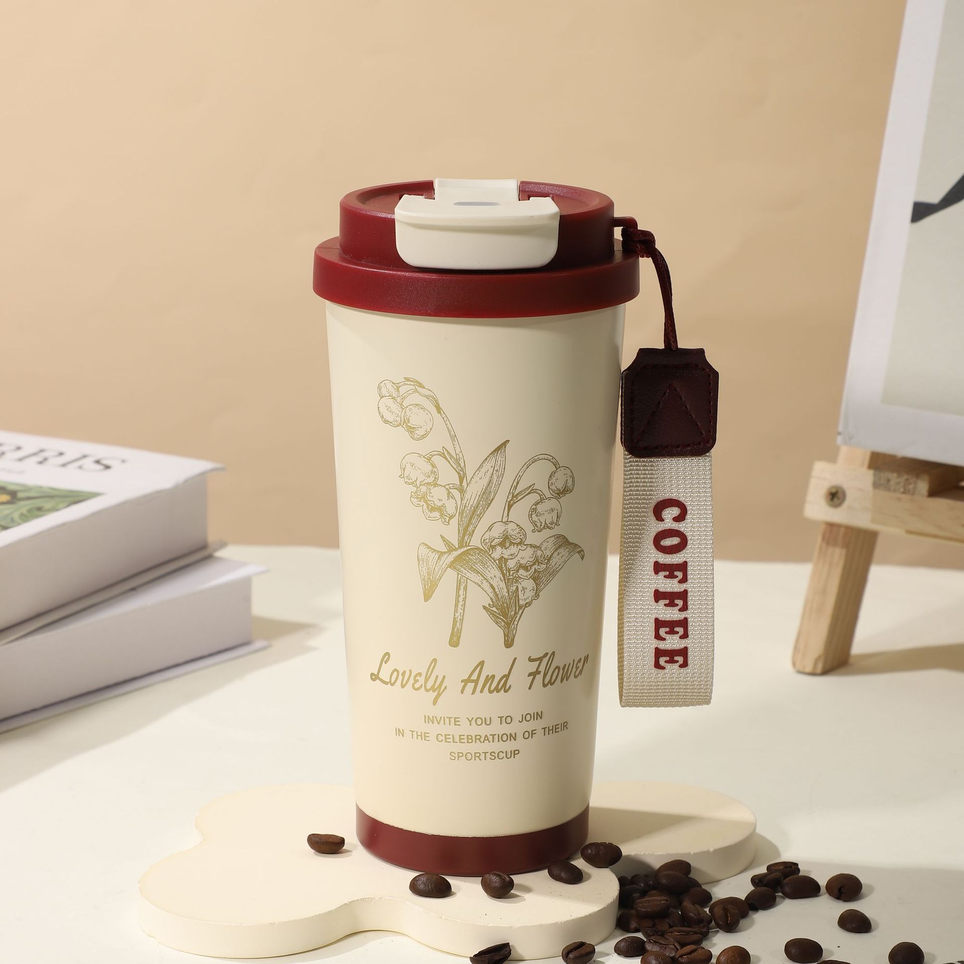 Summer Insulated Stainless Steel Water Cup, Thermos Cup, Coffee Cup, Double-Layer Car Cup, Smart Display Gift Cup, Customizable - Image 26