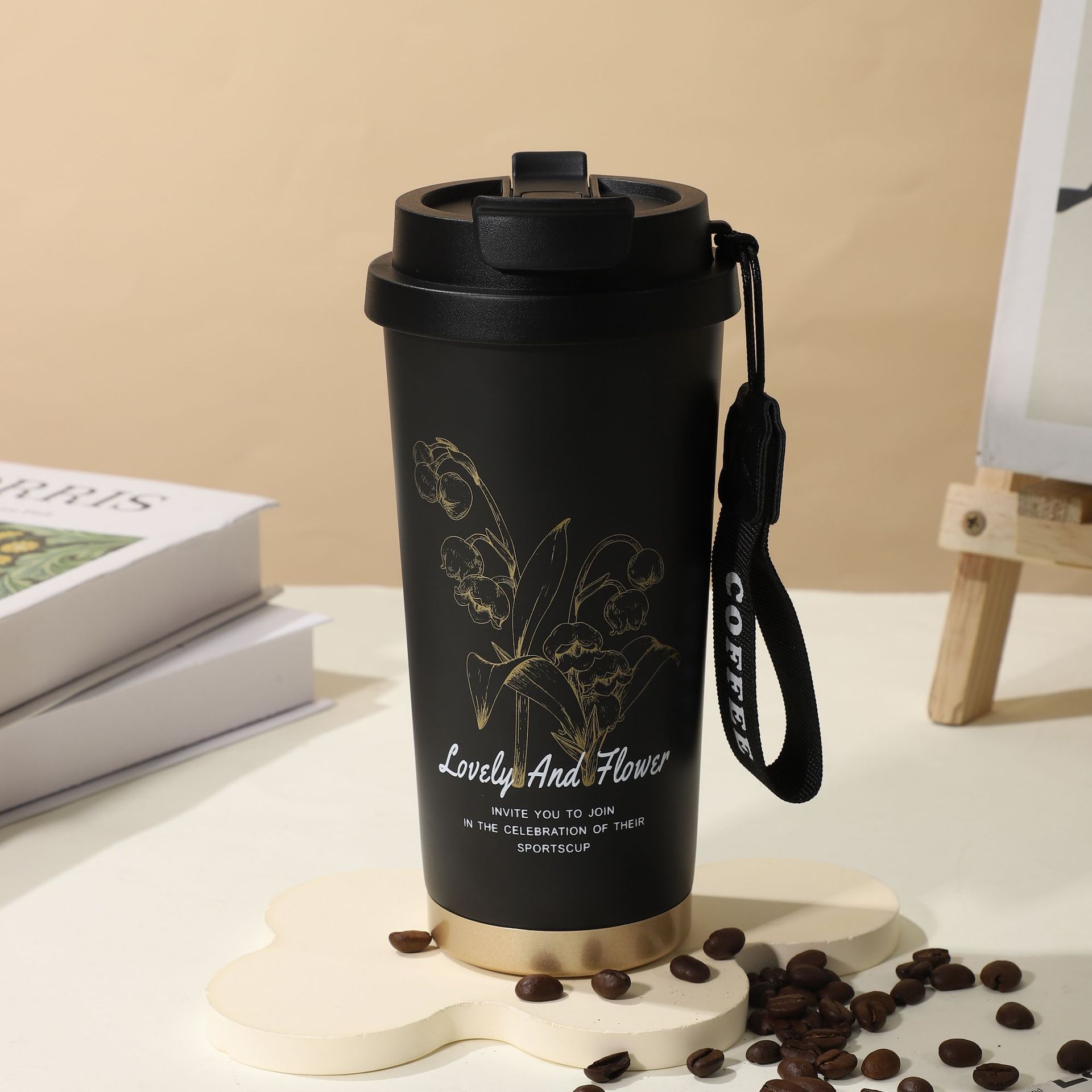 Summer Insulated Stainless Steel Water Cup, Thermos Cup, Coffee Cup, Double-Layer Car Cup, Smart Display Gift Cup, Customizable - Image 17