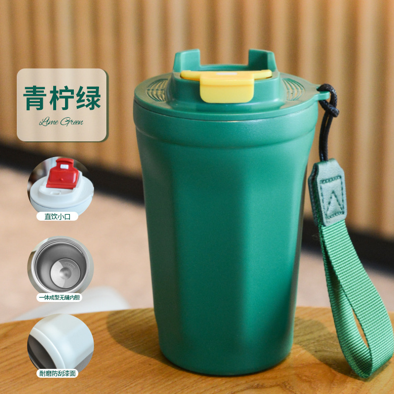 Summer Insulated Stainless Steel Water Cup, Thermos Cup, Coffee Cup, Double-Layer Car Cup, Smart Display Gift Cup, Customizable - Image 35