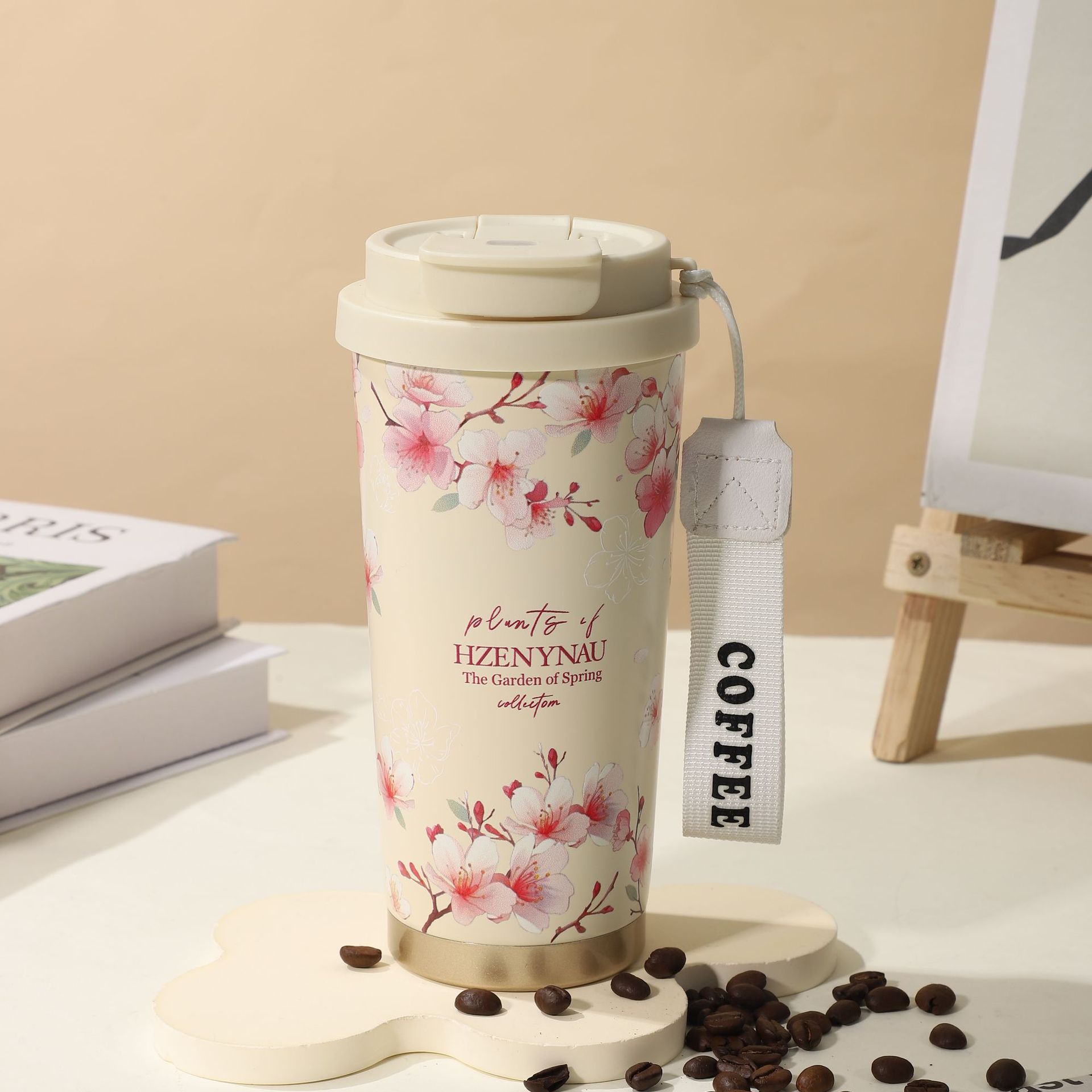 Summer Insulated Stainless Steel Water Cup, Thermos Cup, Coffee Cup, Double-Layer Car Cup, Smart Display Gift Cup, Customizable - Image 25